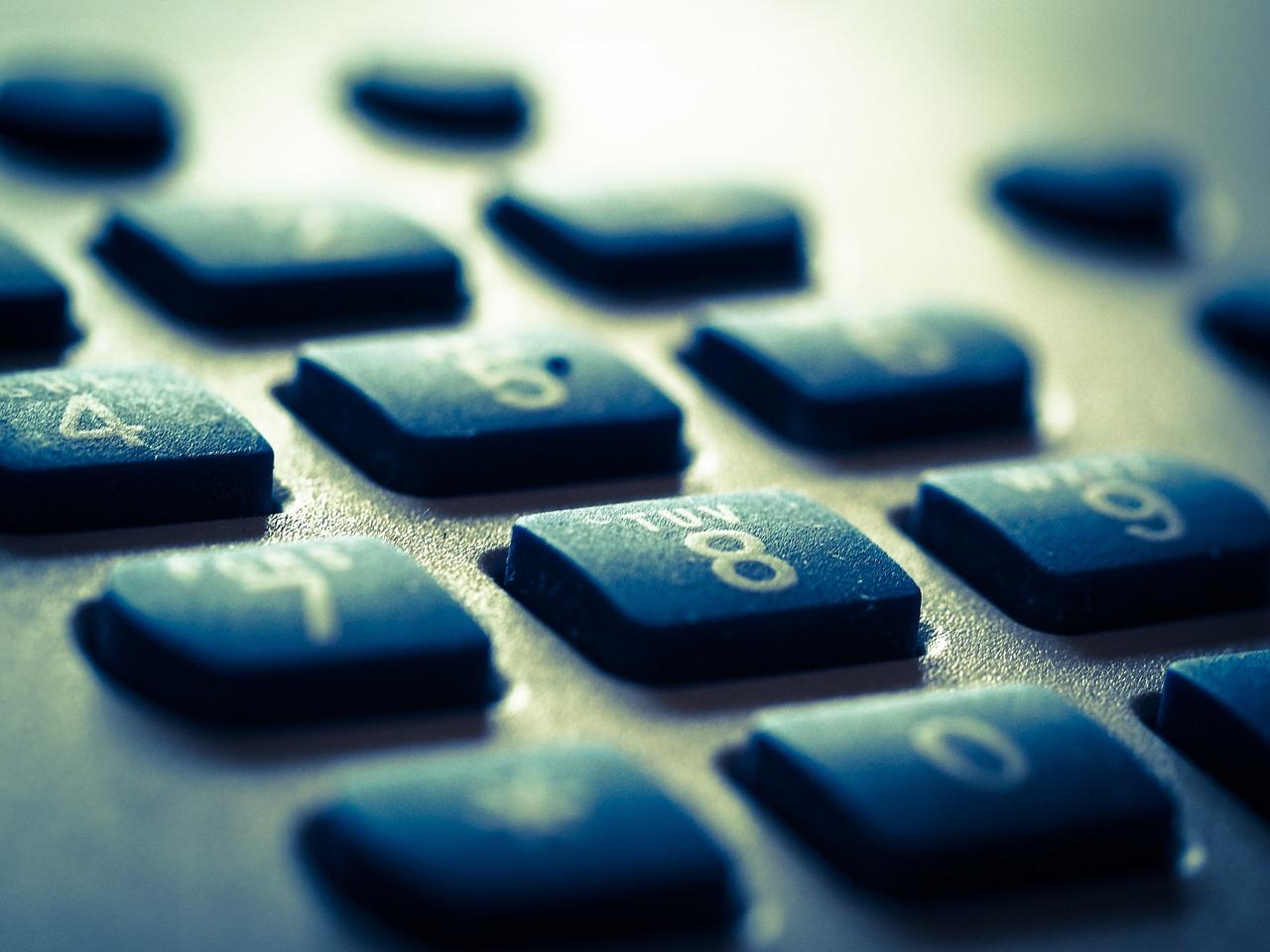 a close-up of a calculator