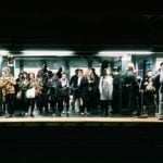 a group of people standing on a stage