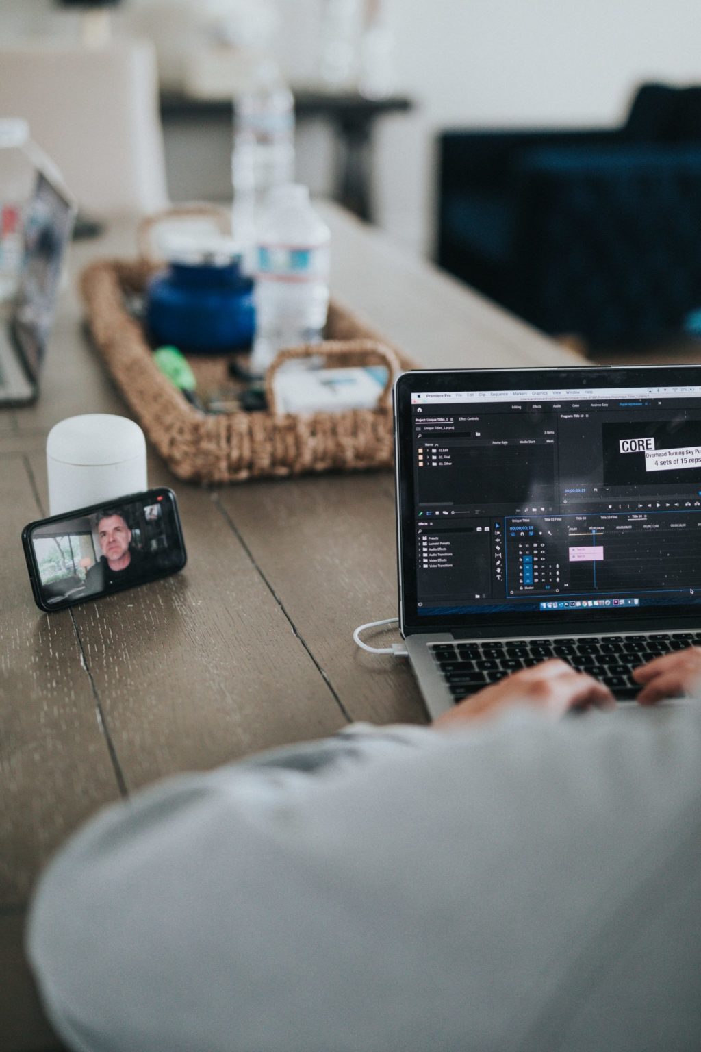 a person using a laptop