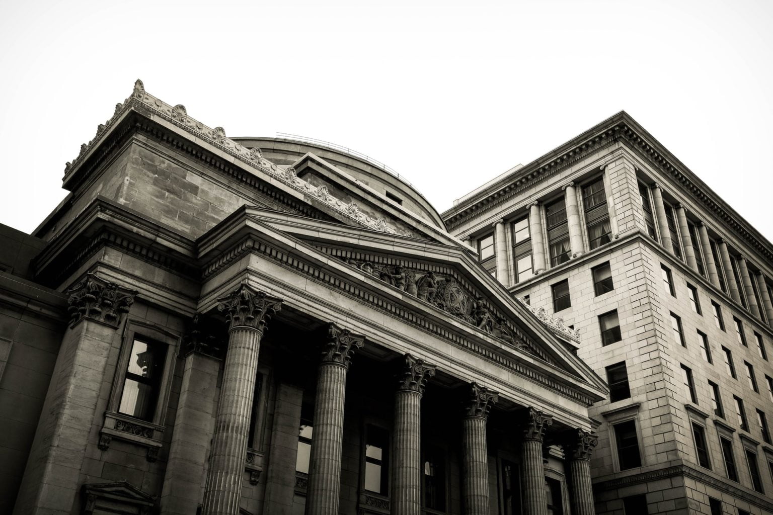 a low angle view of a building