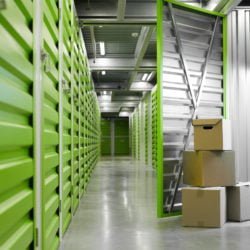 Boxes in Self Storage Unit