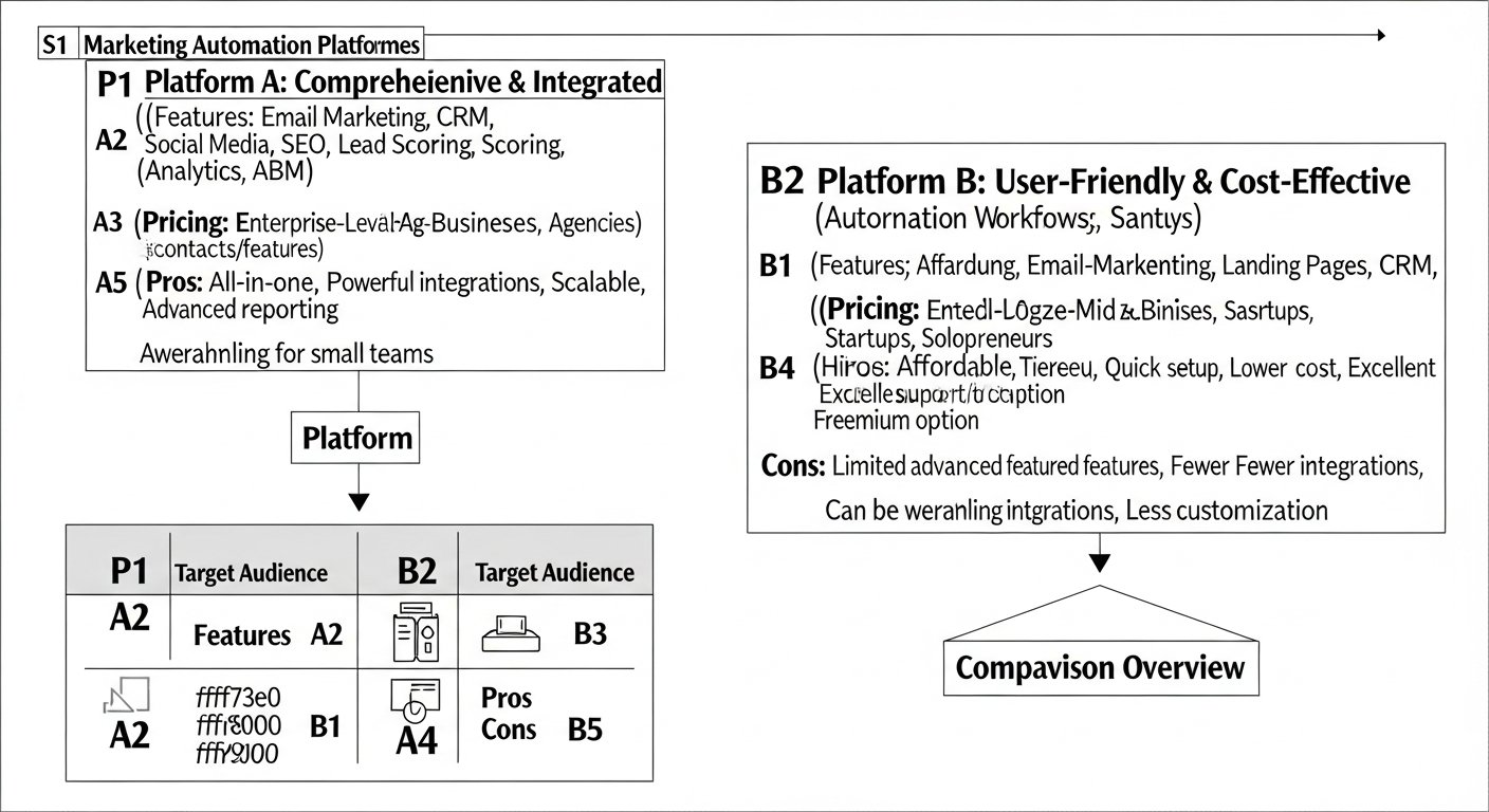 marketing automation platforms comparison — featured illustration
