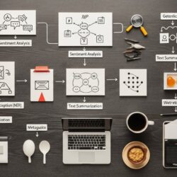Featured illustration of Natural Language Processing (NLP): AI analyzing human language for technology and future of work